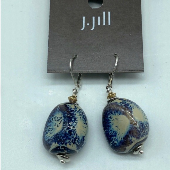 J. Jill NEW Pure Jill Earth’s Palette Drop Earrings NWT - Picture 2 of 3